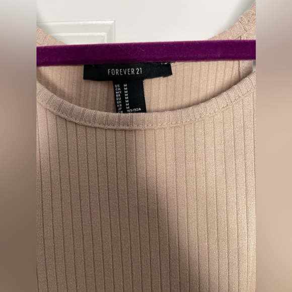 Forever 21 Ribbed Nude Dress - Picture 3 of 3